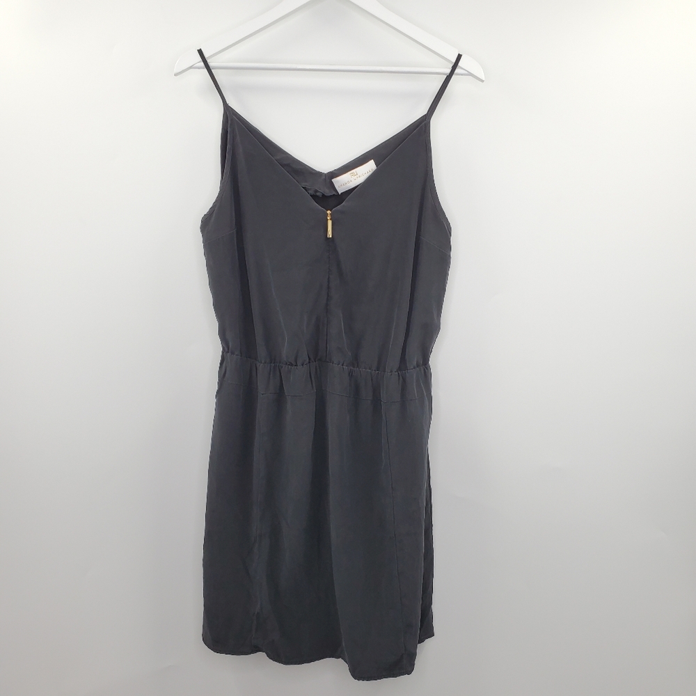 Amanda Uprichard Black Silk Dainty Dress LBD